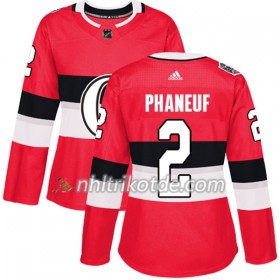 Ottawa Senators Trikot Dion Phaneuf 2 Adidas 2017-2018 Rot Classic Authentic - Dame